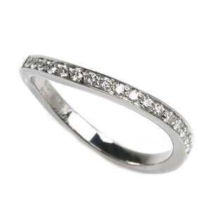 Chanel Band Ring Platinum With Diamond #207965C15B